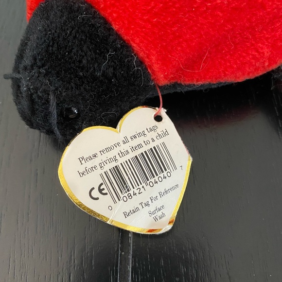 Lucky Red Ladybug Ty Beanie Baby 3rd/2nd Gen w/ hang tag 1993 - Picture 6 of 8